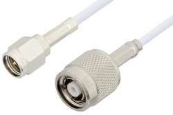 PE35244LF - SMA Male to Reverse Polarity TNC Male Cable Using RG188 Coax, RoHS