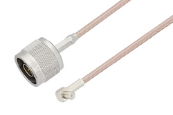 PE35276 - N Male to MCX Plug Right Angle Cable Using RG316-DS Coax