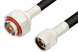 PE35284 - N Male to 7/16 DIN Male Cable Using RG8 Coax