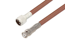 PE35296 - N Male to MHV Male Cable Using RG393 Coax