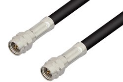 PE35349LF - Reverse Thread SMA Male to Reverse Thread SMA Male Cable Using RG58 Coax, RoHS