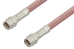 PE35353LF - Reverse Thread SMA Male to Reverse Thread SMA Male Cable Using RG142 Coax, RoHS