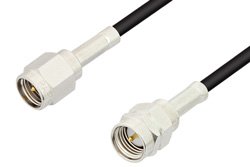 PE35359LF - SMA Male to Reverse Thread SMA Male Cable Using RG174 Coax, RoHS