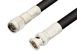 PE35370 - 75 Ohm TNC Male to 75 Ohm BNC Male Cable Using 75 Ohm RG216 Coax