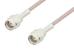 PE35373LF - Reverse Thread SMA Male to Reverse Thread SMA Male Cable Using RG316 Coax, RoHS
