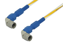PE35422 - SMA Male Right Angle to SMA Male Right Angle Precision Cable Using 150 Series Coax, RoHS