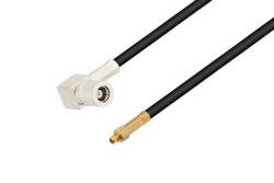 PE35896 - MMCX Plug to SMB Plug Right Angle Cable Using RG174 Coax