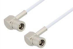 PE3590 - SMB Plug Right Angle to SMB Plug Right Angle Cable Using RG196 Coax
