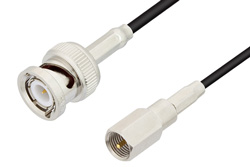 PE35964 - FME Plug to BNC Male Cable Using RG174 Coax