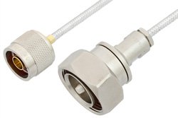 PE35965 - N Male to 7/16 DIN Male Cable Using PE-SR402FL Coax