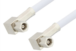PE3597LF - SMC Plug Right Angle to SMC Plug Right Angle Cable Using RG188 Coax, RoHS