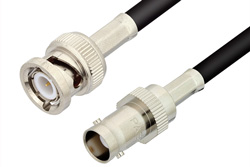 PE3606 - BNC Male to BNC Female Cable Using RG223 Coax