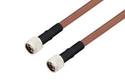 PE3607/HS - N Male to N Male Cable Using RG393 Coax with HeatShrink