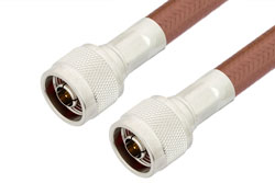 PE3607LF - N Male to N Male Cable Using RG393 Coax, RoHS