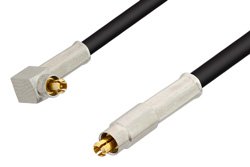 PE36120 - MC-Card Plug to MC-Card Plug Right Angle Cable Using RG174 Coax