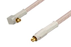 PE36124 - MC-Card Plug to MC-Card Plug Right Angle Cable Using RG316 Coax