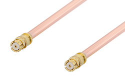 PE36150LF - SMP Female to SMP Female Cable Using RG405 Coax, RoHS