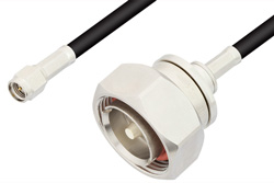 PE36161LF - SMA Male to 7/16 DIN Male Cable Using RG223 Coax, RoHS
