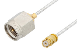 PE36164 - SMA Male to SMP Female Cable Using PE-SR047FL Coax