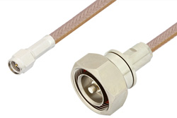 PE36165 - SMA Male to 7/16 DIN Male Cable Using RG400 Coax