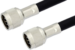 PE3629LF - N Male to N Male Cable Using PE-B400 Coax, LF Solder