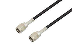 PE36450 - Reverse Polarity SMA Plug to Reverse Polarity SMA Plug Cable Using RG174 Coax