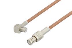 PE36472 - MCX Plug to MCX Plug Right Angle Cable Using RG178 Coax