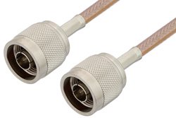 PE3653LF - N Male to N Male Cable Using RG400 Coax, RoHS