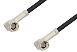 PE36570 - SSMA Male Right Angle to SSMA Male Right Angle Cable Using RG174 Coax