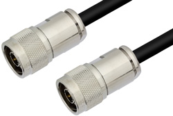 PE36634LF - N Male to N Male Cable Using PE-C300 Coax , LF Solder