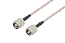 PE36780/HS - Reverse Polarity TNC Plug to Reverse Polarity TNC Plug Cable Using RG316 Coax with HeatShrink