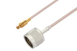 PE37072 - 75 Ohm MCX Plug to 75 Ohm N Male Cable Using 75 Ohm RG179 Coax