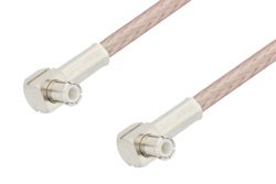 PE37099 - MCX Plug Right Angle to MCX Plug Right Angle Cable Using RG316-DS Coax