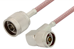 PE3726 - N Male to N Male Right Angle Cable Using RG142 Coax