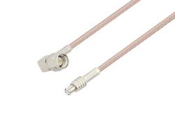 PE37372 - SMA Male Right Angle to MCX Plug Cable Using RG316-DS Coax