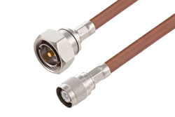 PE37497 - 7/16 DIN Male to SC Male Cable Using RG393 Coax