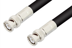 PE3749LF - BNC Male to BNC Male Cable Using RG213 Coax, RoHS