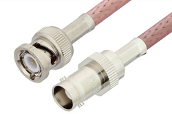PE3777 - BNC Male to BNC Female Cable Using RG142 Coax