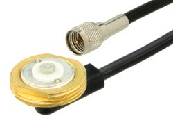 PE37846 - Mini UHF Male to NMO Mount Connector Cable Using RG58 Coax