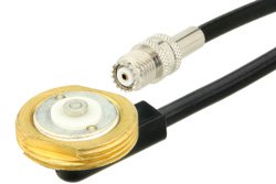 PE37847 - Mini UHF Female to NMO Mount Connector Cable Using RG58 Coax