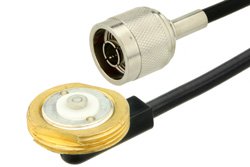 PE37850 - N Male to NMO Mount Connector Cable Using RG58 Coax