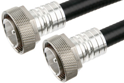 PE37971 - 7/16 DIN Male to 7/16 DIN Male Cable Using 1/2 inch Helical Coax, RoHS
