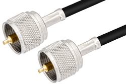 PE38157 - UHF Male to UHF Male Cable Using PE-C240 Coax