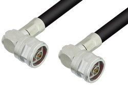 PE38194 - N Male Right Angle to N Male Right Angle Cable Using PE-C400 Coax