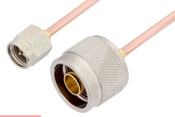 PE3828 - SMA Male to N Male Cable Using RG405 Coax