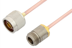 PE3829LF - N Male to N Female Cable Using RG402 Coax