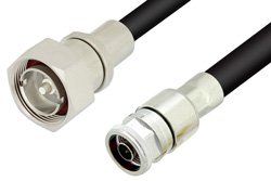 PE38436 - N Male to 7/16 DIN Male Cable Using PE-C600 Coax