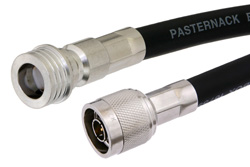 PE38450 - N Male to QN Male Cable Using RG213 Coax