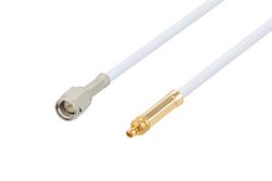 PE38458LF - MMCX Plug to SMA Male Cable Using RG188-DS Coax, LF Solder