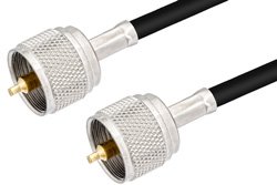 PE38632 - UHF Male to UHF Male Cable Using PE-C195 Coax